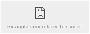 Google Chrome - frame load error message