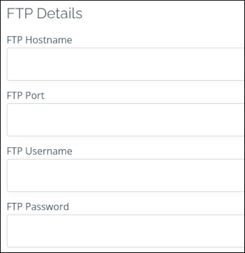 Customer Portal - Migration Request - FTP Details