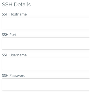 Customer Portal - Migration Request - SSH Details