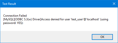 Error message with local port conflict.